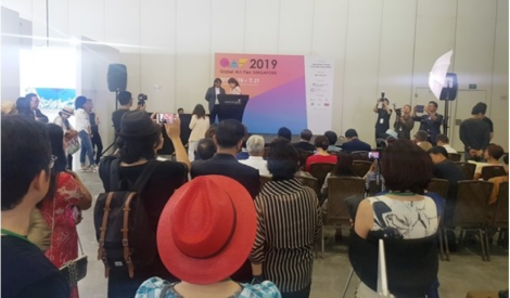 John Sudheer at Korean Art Opens 2019 Global Art Fair Singapore