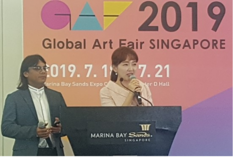 John Sudheer at Korean Art Opens 2019 Global Art Fair Singapore